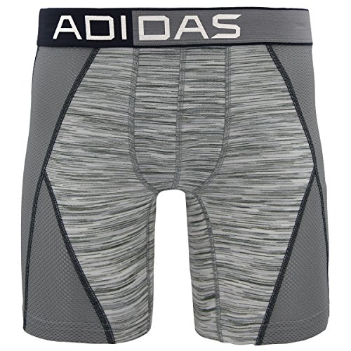 adidas Men's Climalite Flex Midway Underwear, Grey Space Dye, Small/Waist Size 28-30