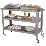 Broil King WBC-4SP Grand Size Buffet Carts with Clear Lids