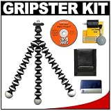 VidPro Gripster Flexible Tripod plus Cameta Bonus Accessory Kit for Compact Point & Shoot Cameras