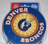 Denver Broncos Absorbent Coasters Set of 4 Heavy Duty Encore