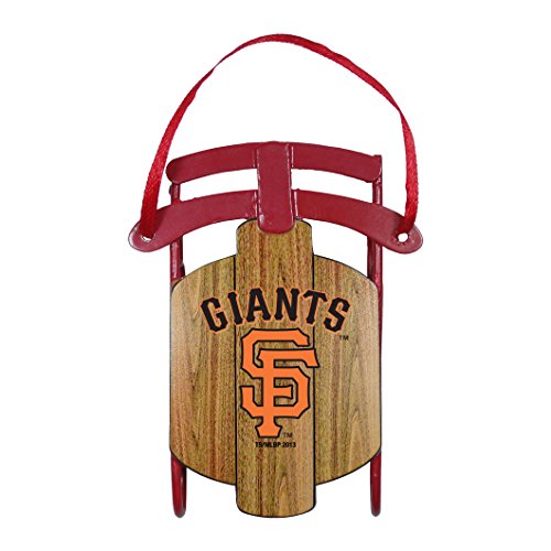 San Francisco Giants Official MLB 3.5 inch Metal Sled Christmas Ornament San Francisco Giants Official MLB 3.5 inch Metal Sled Christmas Ornament