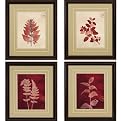 Set of 4 Leaf Study Wall Art - 20 x 23"