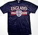 England Crest International Soccer T-shirt, English Soccer Mens T-shirt, Large, Navy