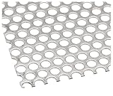 Aluminum 3003-H14 Perforated Sheet 20 Gauge .032 Thick 33 Holes Per In. x 12 Wide