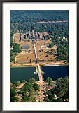 Aerial of Angkor Wat, Angkor, Cambodia Framed Photographic Poster Print by Christopher Groenhout, 25x35