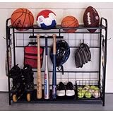 Sports Organizer-Hang bats, store balls, store outdoor shoes, keep all handy in one spot