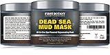 100% Natural Mineral-Infused Dead Sea Mud Mask 8.8 oz for Facial Treatment, Skin Cleanser, Pore Reducer, Anti Aging Mask, Acne Treatment, Blackhead Remover, Cellulite Treatment & Natural Moisturizer