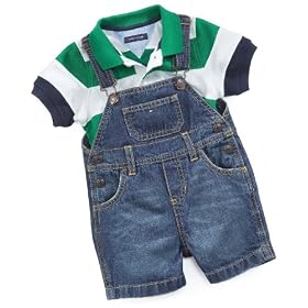 Tommy Hilfiger Baby Shirt, Baby Boys Striped Aden Shirt rhinestone green 12 months