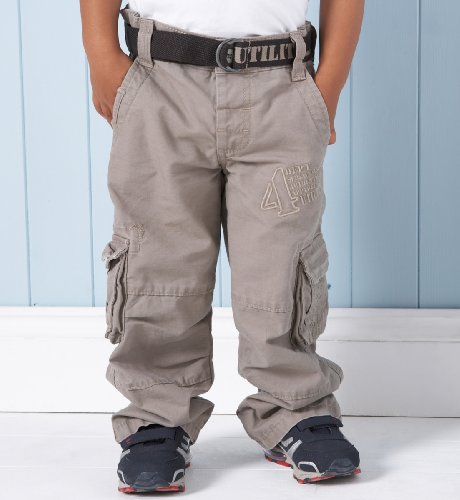 Pure Cotton Belted Cargo Trousers