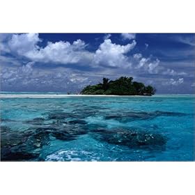 photographie Remote, unspoilt Fakarava atoll. est disperible en (L x H): 30 x 20 cm de J. Carillet