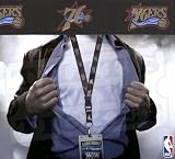 Philadelphia 76ers NBA Lanyard with Ticket Holder - Black