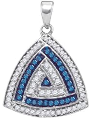 0.25CTW BLUE DIAMOND MICRO-PAVE PENDANT
