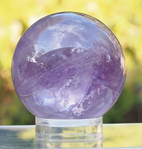 Natural Purple Amethyst Ball Sphere w/ Stand 2.2 Inches