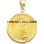 14K Gold Bezel Jewelry for 1oz American Eagle Coin