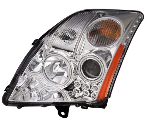 Nissan Sentra 07-UP Projector HeadLamps Halo Chrome Clear Amber (CCFL) - (Sold in Pairs)