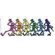 Grateful Dead - Dancing Skeletons Clear Decal