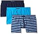Perry Ellis Men's 3-Pack Stripe/Solid Boxer Brief