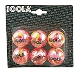 JOOLA MULTICOLORED Table Tennis Balls, 6-Count