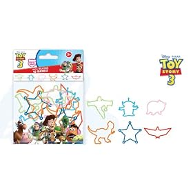 24 Bracelets TOY STORY 3 = 2 Sachets de 12 X BRACELET Officiel DISNEY Pixar - TOY STORY 3 - Bandz Silicone Bands Crazy - SERIE 2