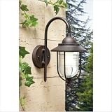 from OUTDOOR Leds C4 Outdoor Lighting Sirena Wall Light, Transparent Glass, Rusted/ Oxide Brown