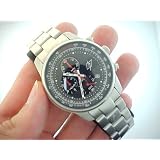 Buy Mens New Lightning Time Stainless Steel Chronograph Wrist Watch and Stop Watch by Lightning Time