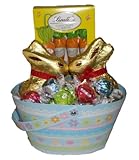 Kissing Bunnies Chocolate Lovers Gift Basket