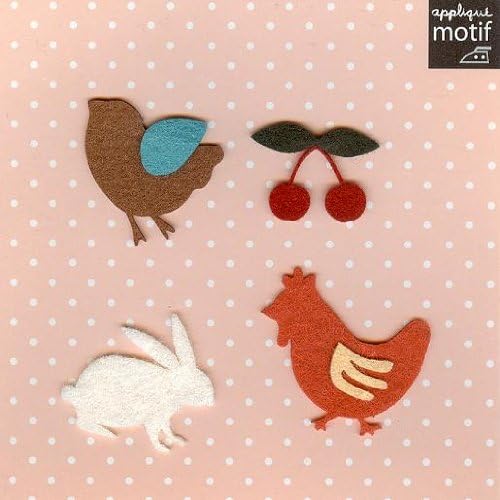 Assorted Cute Animal Design Iron on Appliques 4 Patches Pack