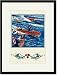 Black Framed/Matted Print 17x23, 16 ft. Runabout