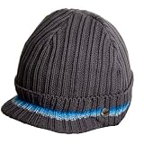 Soul Cal Straight Peak Beanie - Grey - Mens