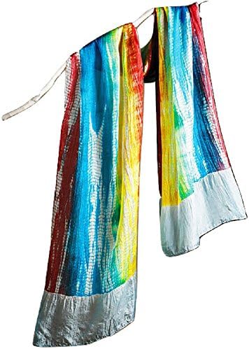 Sam Hilu Women's Sheer Joy Silk Scarf 70" Long