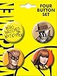 Watchmen Silk Spectre Nite Owl Rorschach 4 Piece Button Set