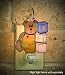 Switchables Stained Glass Bear with Blocks Nightlight Cover