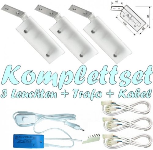 Beleuchtung 3er Komplett-Set - Unterbauleuchten 