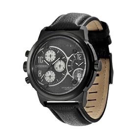 Police - P12739JSB-02 - Montre Homme - Quartz - Chronographe - Chronom�tre - Bracelet cuir Noir