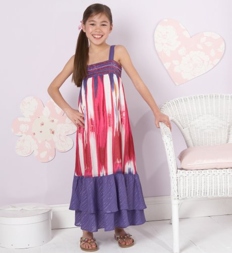 Tie-Dye Stripe Sequin Maxi Dress