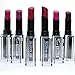 6 CITY COLOR BE MATTE DARK LIPSTICK BROWN PINK PURPLE TONE SET LIP STICK L-0021D + FREE EARRING
