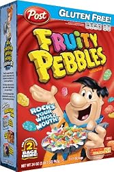 Post Fruity Pebbles Cereal, 34-Ounce Boxes (Pack of 2)