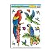 Tropical Bird Clings 12in. x 17in. Sh, 11/Sh, Pkg/1