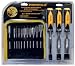 VANADIUM WOOD DRILLS AND CHISELS 17-PIECE SET