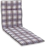 Produkt-Bild: Kettler 0309304-8684 Auflage f&uuml;r Gartenliege 195 x 60 x 6 cm, wei&szlig;-grau-flieder kariert