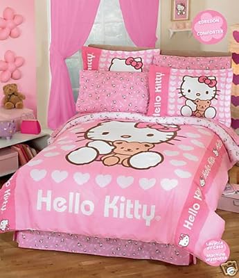 Hello Kitty Love Comforter Bedding Set Full 8 Pcs