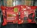 2 Gorgeous Red Black Patch-work Vintage Sari Pillow Cushion Covers From India