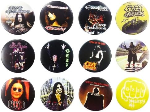 OZZY OSBOURNE John (1) Awesome Quality Lot 12 New Pins Buttons Badge 1.25 Inch