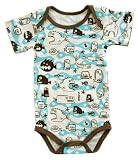 Organic Bodysuit SS Scary Fish