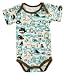 Organic Bodysuit SS Scary Fish