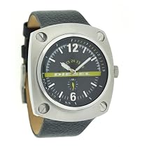 Diesel DZ1199 Black Leather Strap Watch With Black Dial