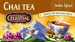 Celestial Seasonings Chai Tea, India Spice, 20-Count Tea Bags (Pack of 6)