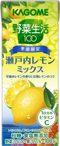 カゴメ 野菜生活100 瀬戸内レモンミックス 200ml×24本