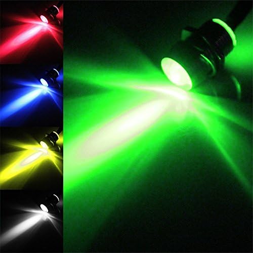 5x LED Indicator 12V DC Light Lamp Pilot Dash Directional Car Vehicle Truck Boat (Light Colors: Blue, Red, Yellow, Green and White)