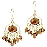 Elise's Briolette Chandelier Earrings - Bronze - Final Sale